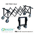 Cadaver mobile stainless steel extendable mortuary trolley